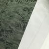 紬 正絹 木の葉・植物柄 袷仕立て 緑・うぐいす色_画像24