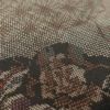 紬 美品 しつけ糸付き 正絹 幾何学柄・抽象柄 袷仕立て 茶_画像6