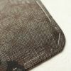紬 美品 しつけ糸付き 正絹 幾何学柄・抽象柄 袷仕立て 茶_画像17