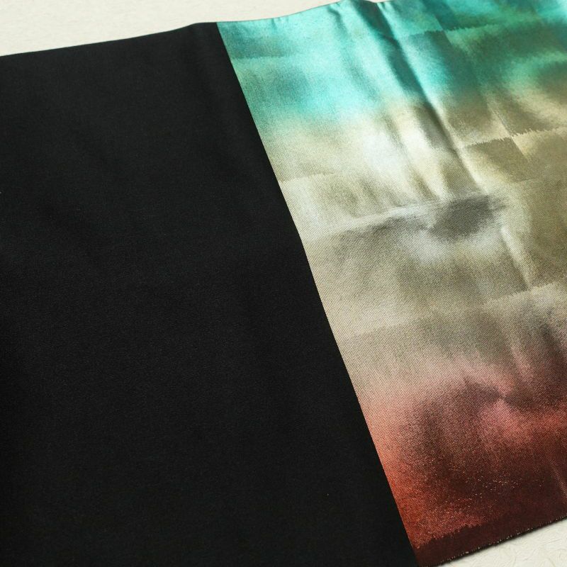 袋帯 六通柄 楼蘭箔 伝統工芸士 山野忠雄フォーマル用 正絹 幾何学柄・抽象柄 多色使い_画像27