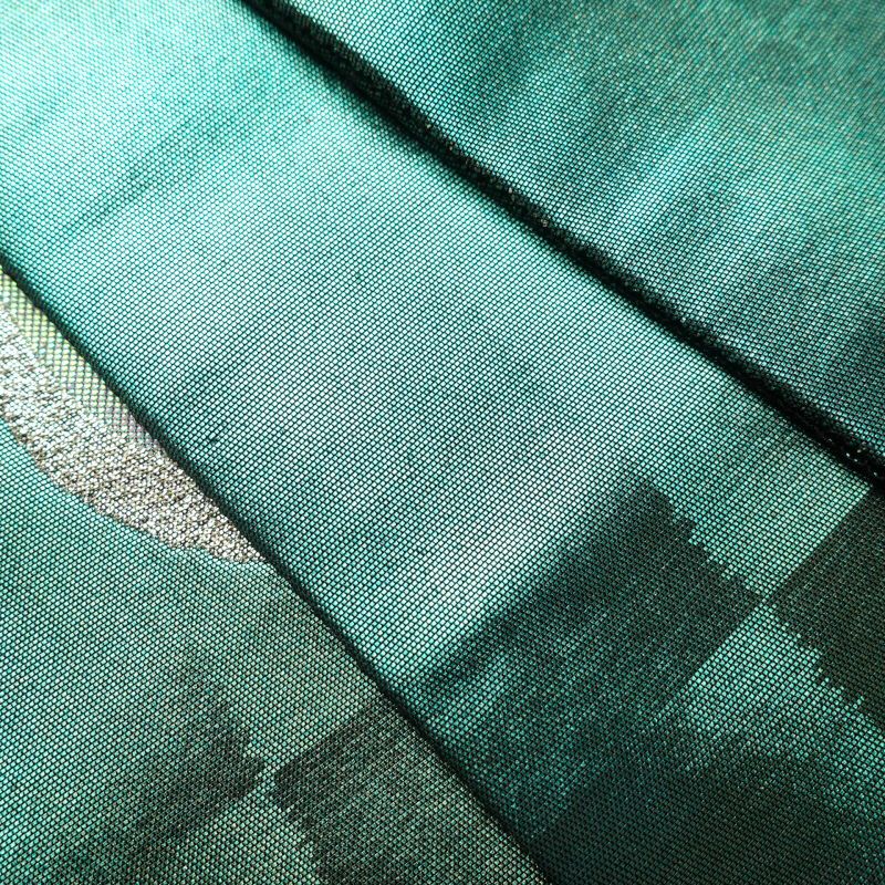 袋帯 六通柄 楼蘭箔 伝統工芸士 山野忠雄フォーマル用 正絹 幾何学柄・抽象柄 多色使い_画像35