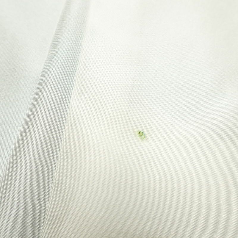 紬 美品 しつけ糸付き 正絹 花柄 袷仕立て 青・紺_画像24