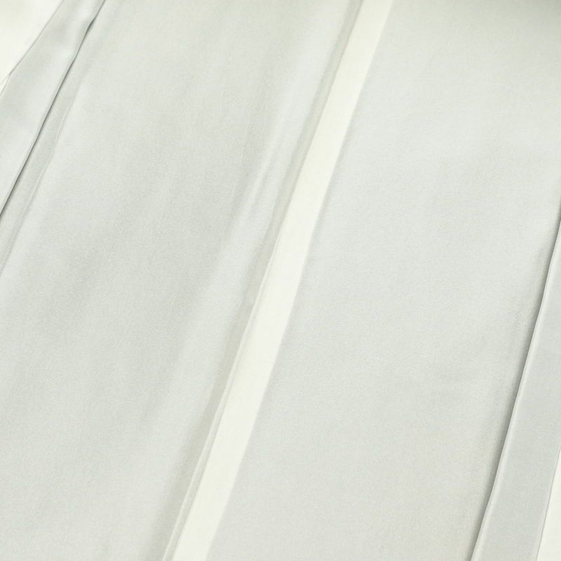 紬 美品 しつけ糸付き 正絹 花柄 袷仕立て 青・紺_画像26