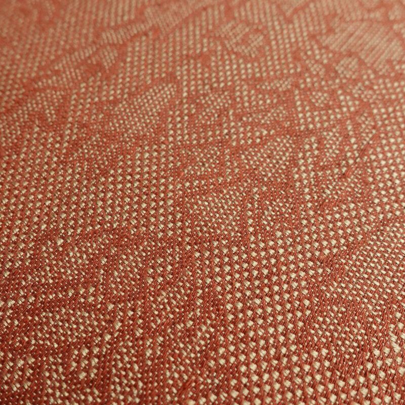 名古屋帯 六通柄 混紡 縞柄・線柄 通し仕立て 小豆・エンジ_画像15