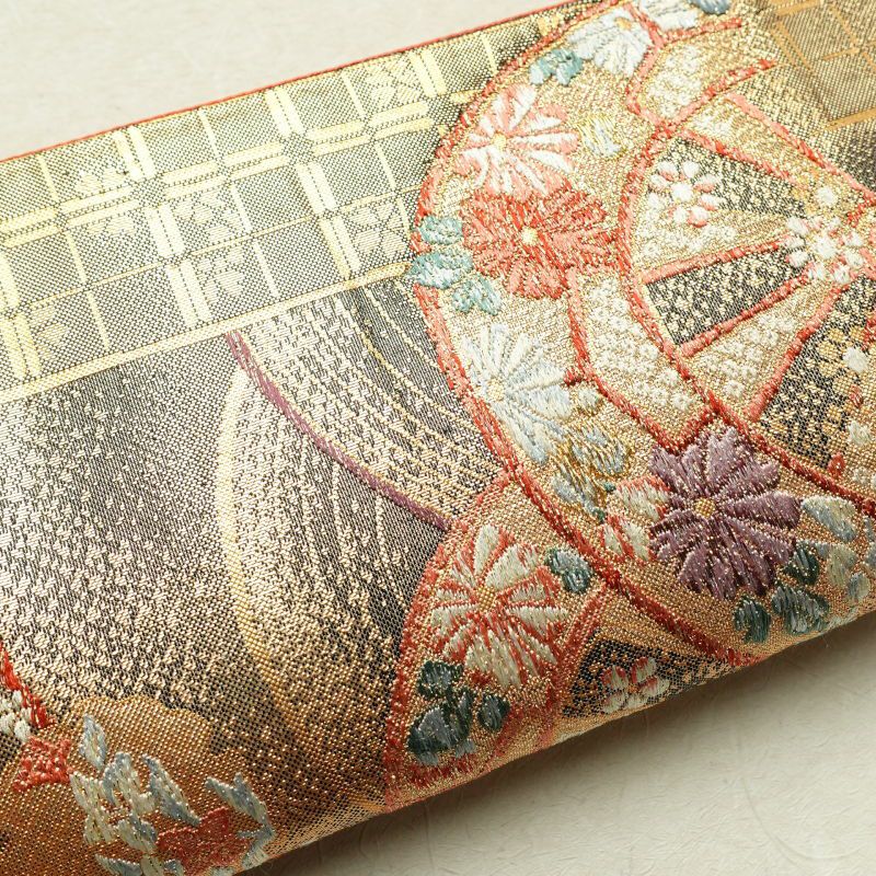 袋帯 六通柄 良品 フォーマル用 正絹 金糸 古典柄 金・銀_画像20