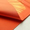 袋帯 全通柄 一般用 正絹 幾何学柄・抽象柄 橙_画像12
