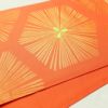 袋帯 全通柄 一般用 正絹 幾何学柄・抽象柄 橙_画像14