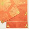袋帯 全通柄 一般用 正絹 幾何学柄・抽象柄 橙_画像16