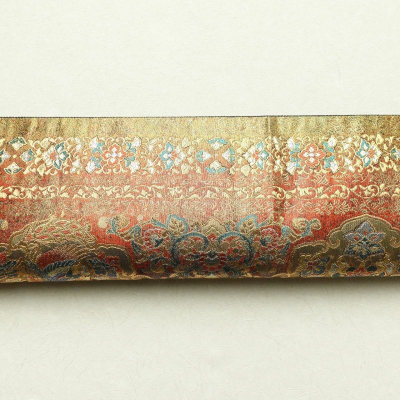 袋帯 六通柄 良品 フォーマル用 正絹 幾何学柄・抽象柄 金・銀_画像17