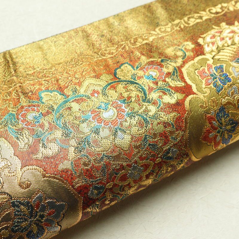 袋帯 六通柄 良品 フォーマル用 正絹 幾何学柄・抽象柄 金・銀_画像20