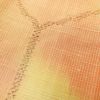 紬 しつけ糸付き 正絹 亀甲柄 袷仕立て 橙_画像6