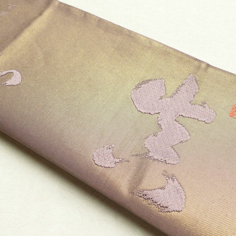 袋帯 川島織物 天台座主恵諦 山田恵諦 太鼓柄 フォーマル用 正絹 その他の柄 紫・藤色_画像19