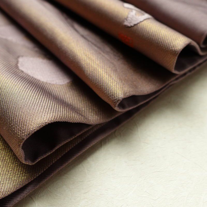 袋帯 川島織物 天台座主恵諦 山田恵諦 太鼓柄 フォーマル用 正絹 その他の柄 紫・藤色_画像28