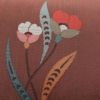 袋帯 六通柄 美品 一般用 正絹 花柄 小豆・エンジ_画像5