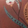 袋帯 六通柄 美品 一般用 正絹 花柄 小豆・エンジ_画像6