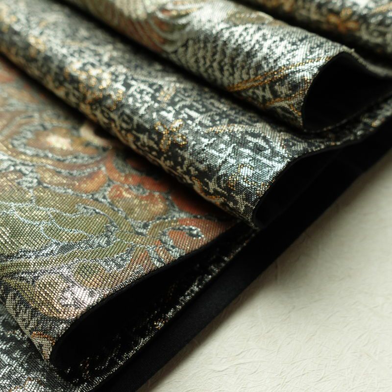 袋帯 太鼓柄 ふくれ織り 良品 フォーマル用 正絹 人物・動物柄 金・銀_画像27