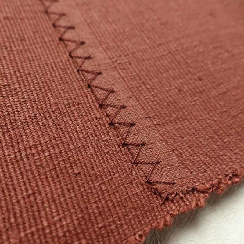 名古屋帯 太鼓柄 良品 混紡 幾何学柄・抽象柄 松葉仕立て 茶_画像19