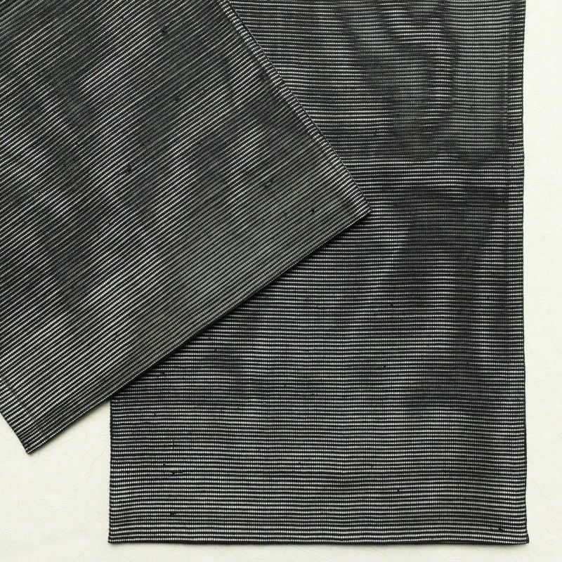 袋帯 太鼓柄 美品 夏用 一般用 正絹 幾何学柄・抽象柄 黒_画像18