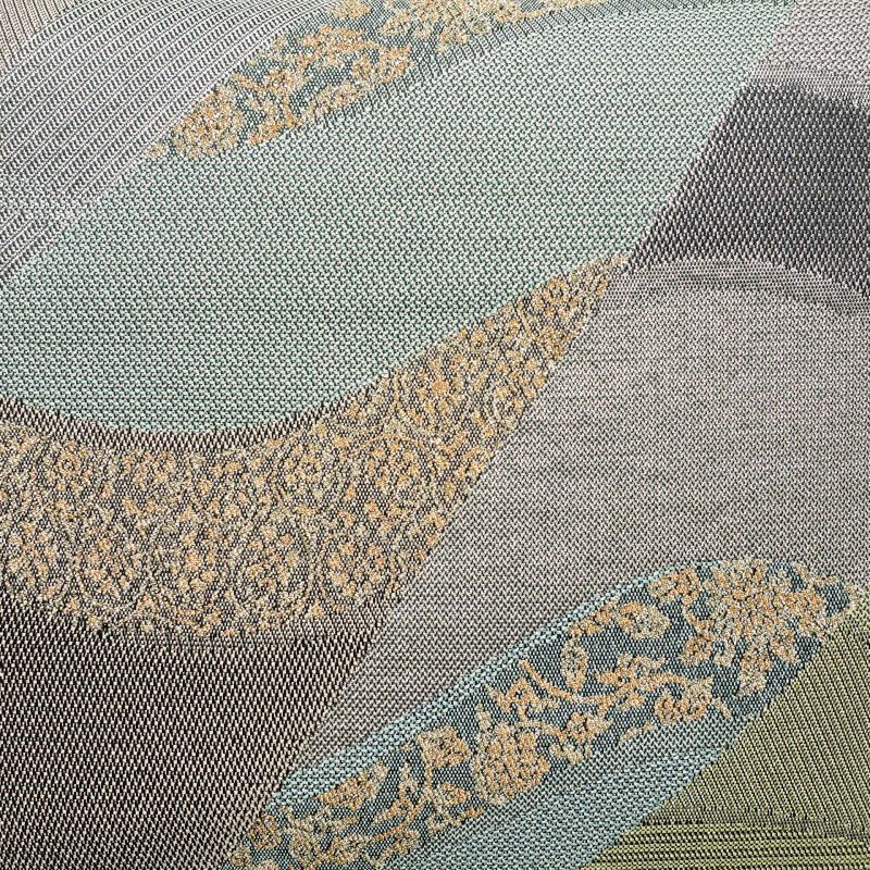 袋帯 六通柄 良品 フォーマル用 正絹 流水・波柄 多色使い_画像2