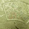 付け下げ スワトウ刺繍 正絹 古典柄 袷仕立て 緑・うぐいす色_画像11