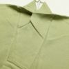 付け下げ スワトウ刺繍 正絹 古典柄 袷仕立て 緑・うぐいす色_画像23