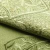 付け下げ スワトウ刺繍 正絹 古典柄 袷仕立て 緑・うぐいす色_画像32