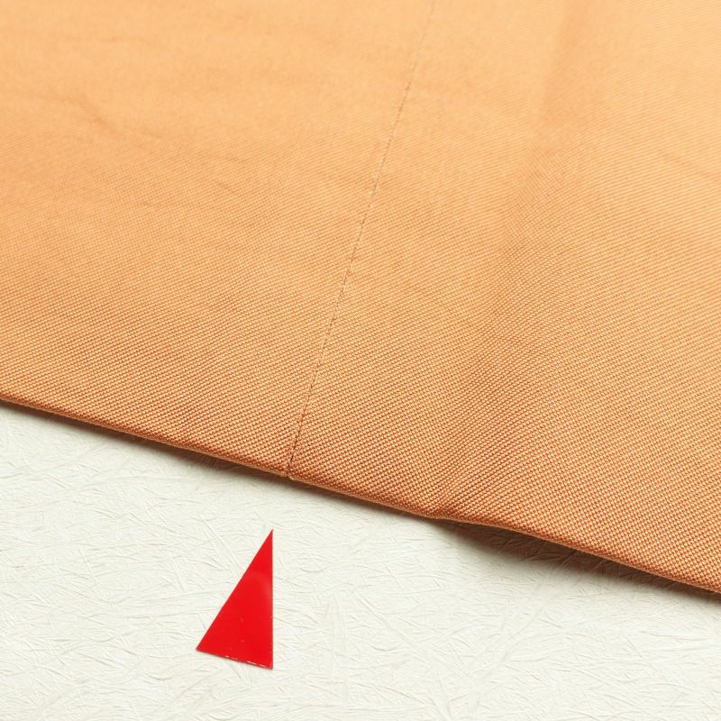 名古屋帯 太鼓柄 正絹 木の葉・植物柄 名古屋仕立て 橙_画像21