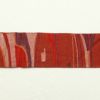 名古屋帯 紬 六通柄 美品 正絹 幾何学柄・抽象柄 名古屋仕立て 赤・朱_画像17