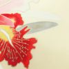 名古屋帯 塩瀬染め 太鼓柄 正絹 花柄 名古屋仕立て クリーム_画像5