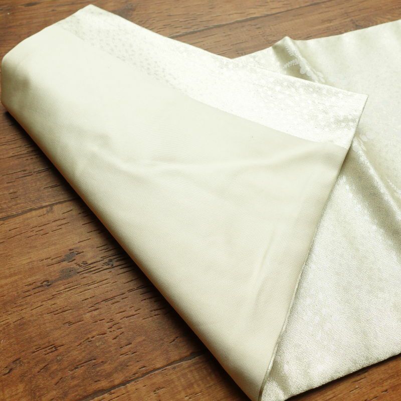 名古屋帯 太鼓柄 正絹 花柄 名古屋仕立て 金・銀_画像13