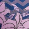 半幅帯 小袋帯 化繊 美品 ポリエステル 花柄 菖蒲 紫・藤色_画像5