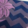 半幅帯 小袋帯 化繊 美品 ポリエステル 花柄 菖蒲 紫・藤色_画像6