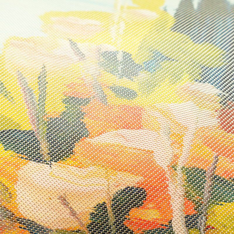 名古屋帯 太鼓柄 良品 正絹 風景柄 名古屋仕立て クリーム_画像6