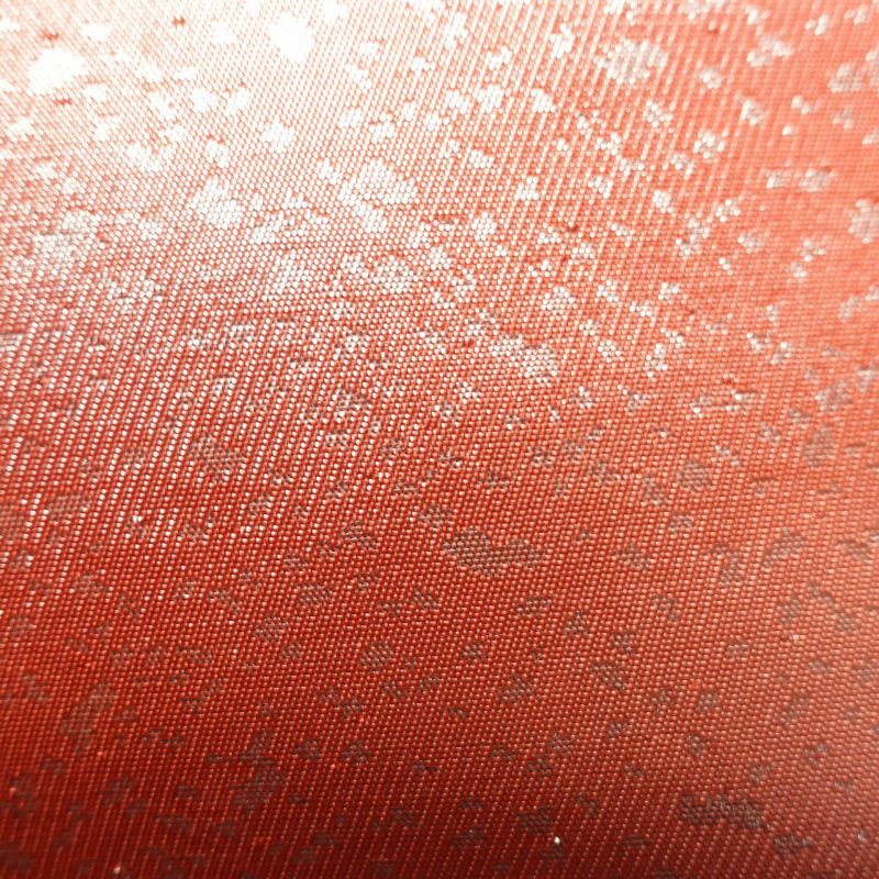 名古屋帯 全通柄 正絹 幾何学柄・抽象柄 名古屋仕立て ピンク_画像4