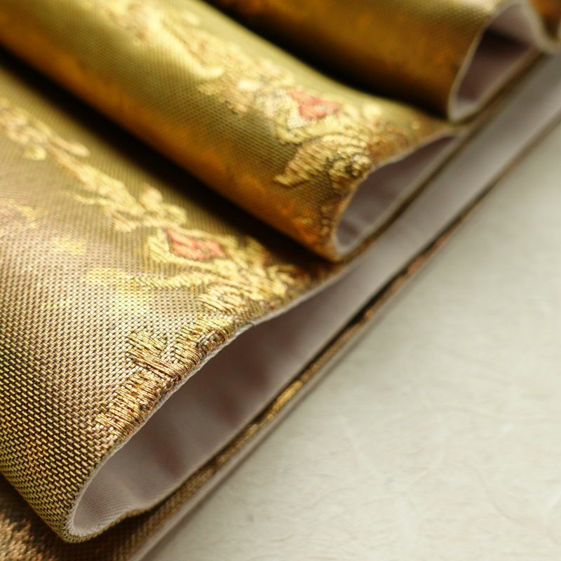 袋帯 未仕立て 六通柄 西陣織 箔 美品 正絹 幾何学柄・抽象柄 多色使い_画像23