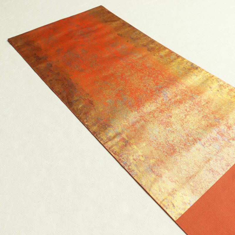 袋帯 六通柄 美品 箔 草木染 フォーマル用 正絹 その他の柄 茶_画像24