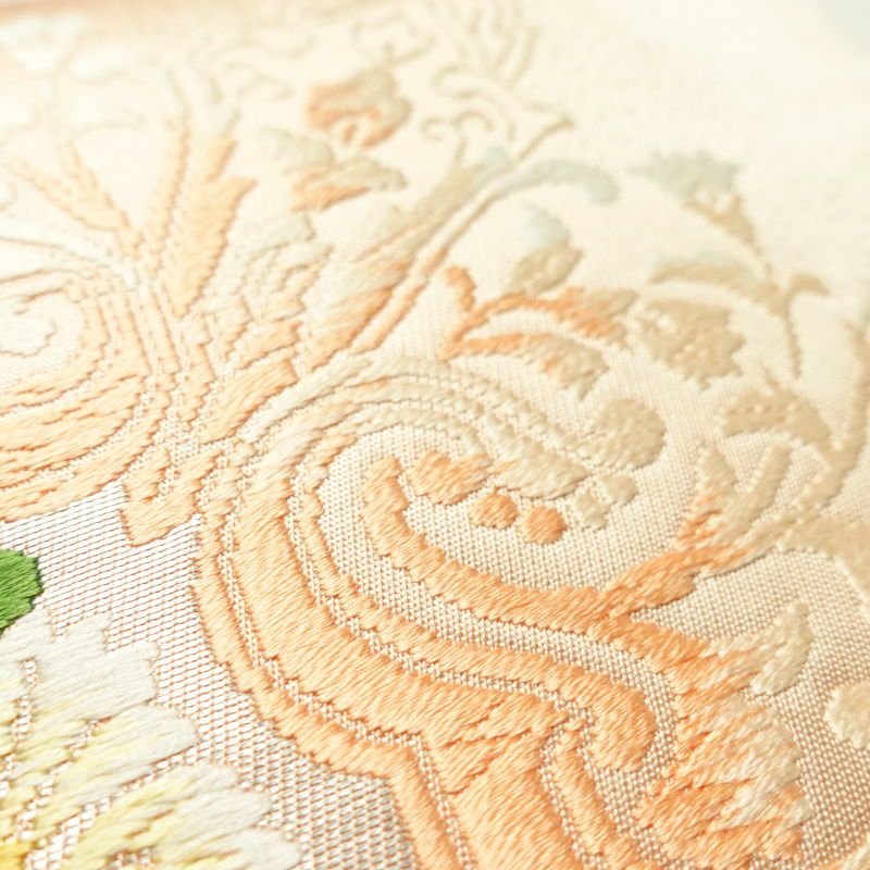 袋帯 六通柄 フォーマル用 正絹 幾何学柄・抽象柄 ピンク_画像7