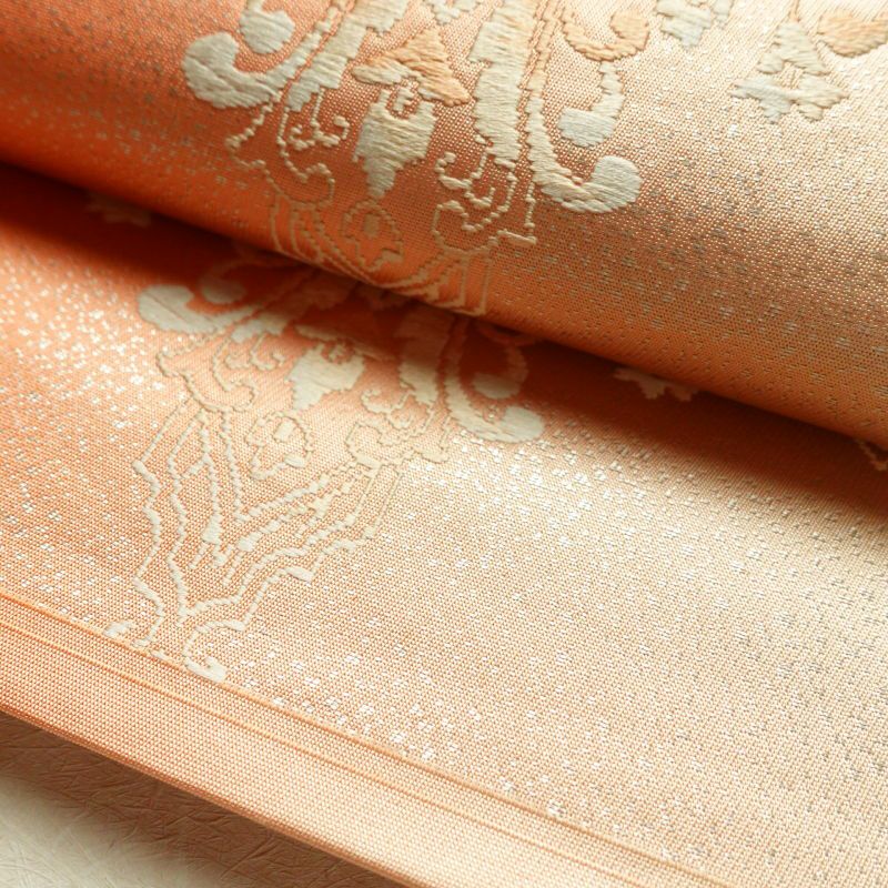 袋帯 六通柄 フォーマル用 正絹 幾何学柄・抽象柄 ピンク_画像8