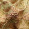 小紋 総柄 正絹 幾何学柄・抽象柄 木の葉・植物 袷仕立て 茶_画像31