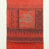 名古屋帯 太鼓柄 良品 正絹 幾何学柄・抽象柄 名古屋仕立て 赤・朱_画像9