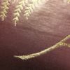 名古屋帯 太鼓柄 正絹 木の葉・植物柄 名古屋仕立て 紫・藤色_画像5