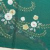 付け下げ 美品 正絹 辻が花風 花柄 袷仕立て 緑・うぐいす色_画像15