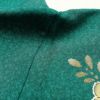 付け下げ 美品 正絹 辻が花風 花柄 袷仕立て 緑・うぐいす色_画像29
