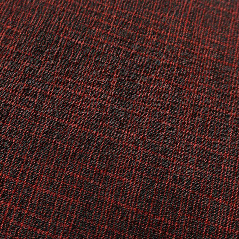 単衣 紬 正絹 良品 その他の柄 単衣仕立て 小豆・エンジ_画像6