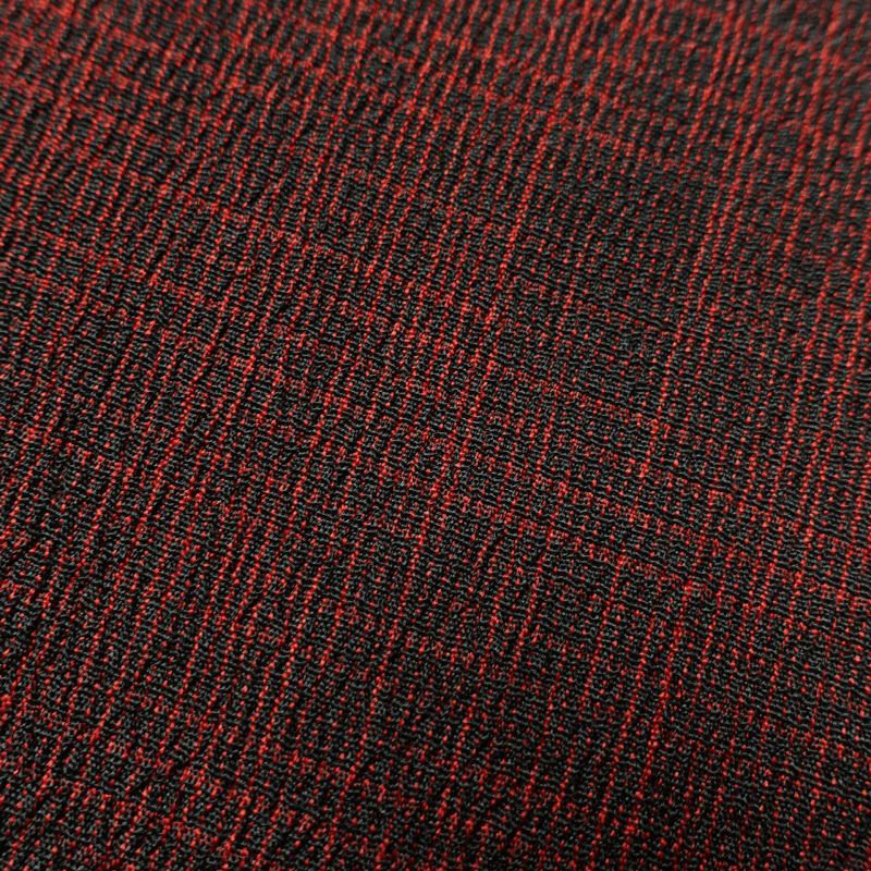 単衣 紬 正絹 良品 その他の柄 単衣仕立て 小豆・エンジ_画像7