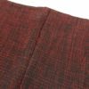 単衣 紬 正絹 良品 その他の柄 単衣仕立て 小豆・エンジ_画像19