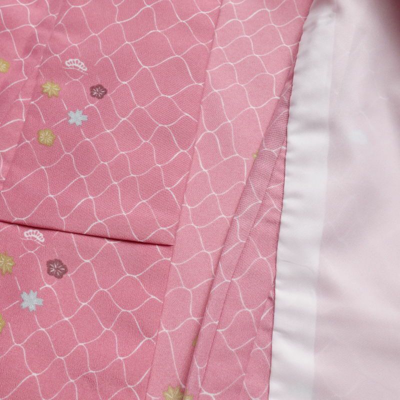 単衣 小紋 美品 未使用品 ポリエステル 古典柄 単衣 ピンク_画像22