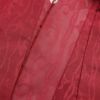 盛夏 紗 小紋 良品 一つ紋付き 正絹 幾何学柄・抽象柄 単衣仕立て 赤・朱_画像23