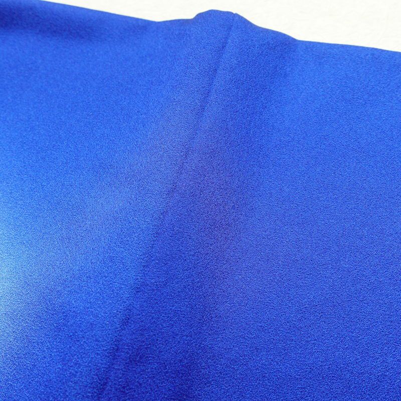 付け下げ 良品 しつけ糸付き 正絹 古典柄 袷仕立て 青・紺_画像23