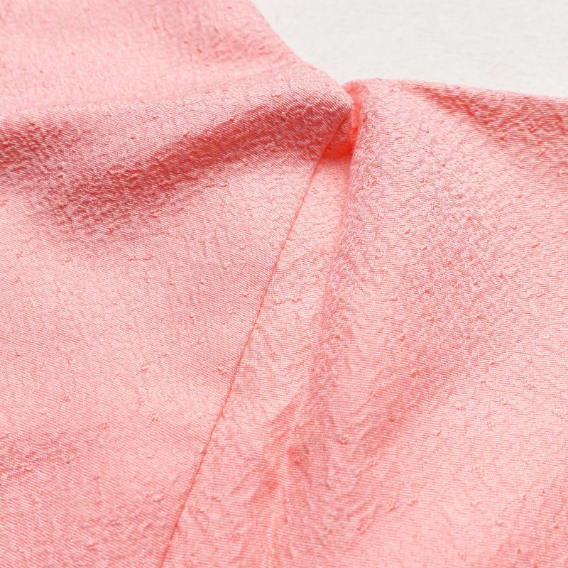 色無地 特殊堅牢染 正絹 一つ紋付き 丹後 翔雲 無地 袷仕立て ピンク_画像20